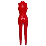 Sexy red vinyl jumpsuit from Black Level