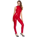 Sexy red vinyl jumpsuit from Black Level