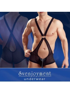 Uomo che indossa un body Svenjoyment, lingerie confortevole e morbida