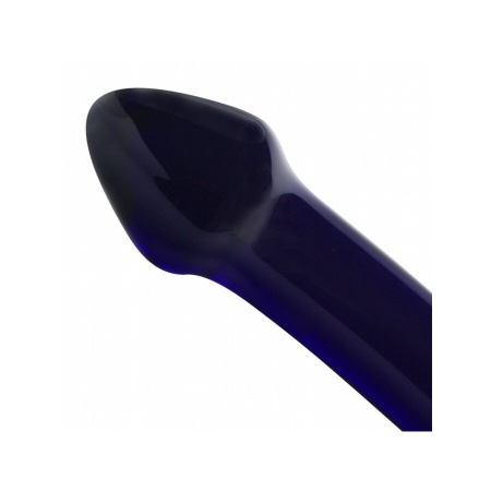 Dildo en verre bleu profond 'Sayo' Double 21cm de la marque Glassintimo