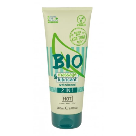 Image du produit Lubrifiant Bio/Végan HOT 2 en 1, 200ml