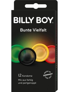 Bunte Kondome mit Gleitgel von Billy Boy
