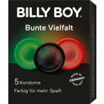 Préservatifs Colorés Billy Boy en rouge, noir et vert