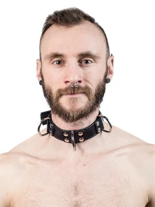 Image of the Genuine Leather BDSM Slave Necklace by Mister B