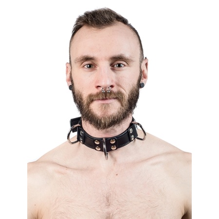 Immagine della Collana da schiavo BDSM in vera pelle di Mister B