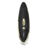 Stimolatore clitorideo di lusso Satisfyer Haute Couture in vera pelle e metallo prezioso