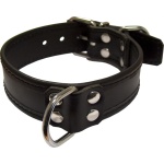 Image of a Mister B Heavy Duty Leather Slave Collar with Ring