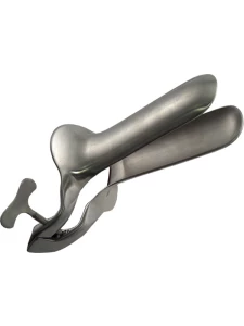 Mister B Collins M stainless steel BDSM speculum for intense anal exploration