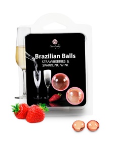 Boules brésiliennes - Fraise & Champagne