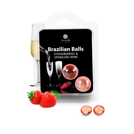 Image of Secret Play Brazilian Balls - Strawberry & Champagne