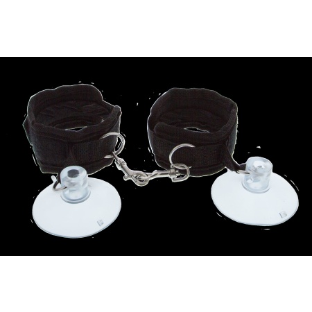 BDSM Velcro handcuffs with suction cups from the Guilty Pleasure collection