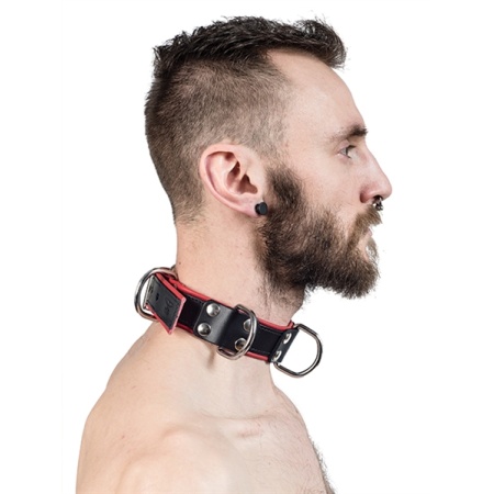 Image of the Mister B Genuine Leather BDSM Necklace