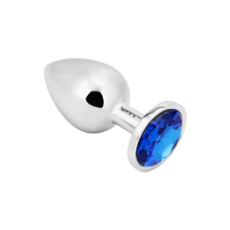 Immagine di PLGZ Plug anale grande in acciaio argentato per gioielli