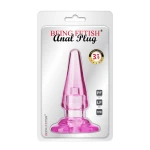 Plug anale Being Fetish 10,5 cm in silicone rosa trasparente