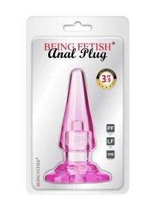 Anal Being Fetish Plug 10,5 cm Silikon rosa transparent
