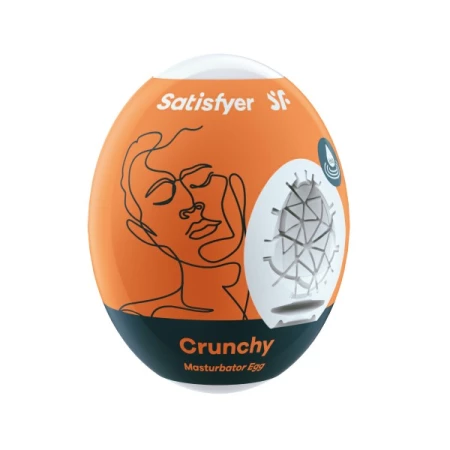 Product image SATISFYER Ultra-Flexible Masturbator - Eggcited Egg 'Crunchy'