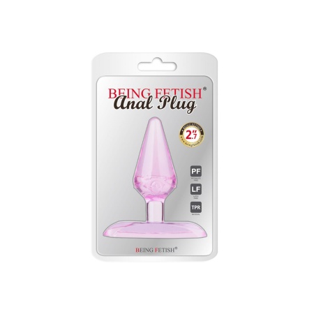 Mini Plug Anal Being Fetish en Silicone Rose Transparent