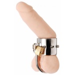 Image of a Black Label metallic penis ring for BDSM