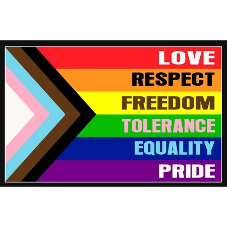 Multicoloured Pride of Progress flag