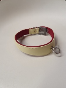 Collier cuir bicolor Red Berry