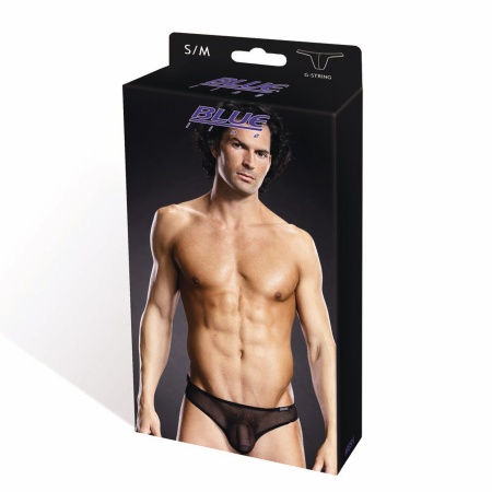 Homme portant le G-string sexy Blue Line