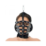 Image of Rimba leather eye mask with adjustable buckles