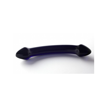 Dildo in deep blue glass 'Sayo' Double 21cm from the brand Glassintimo