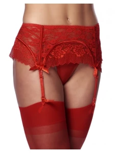 Immagine del set di lingerie 3 pezzi Amorable by Rimba in pizzo floreale rosso passione