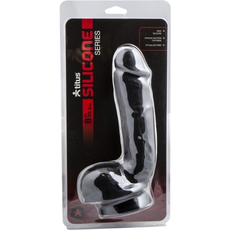 Image of the Titus Dildo 20.3 cm, a realistic phthalate-free silicone sextoy