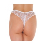 Image of Amorable's sexy Brazilian thong by Rimba in white lace