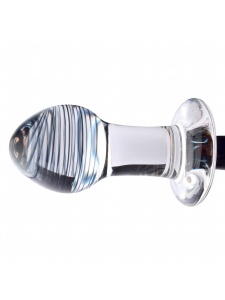 Image of the 'Suma' Glass Anal Plug by Glassintimo