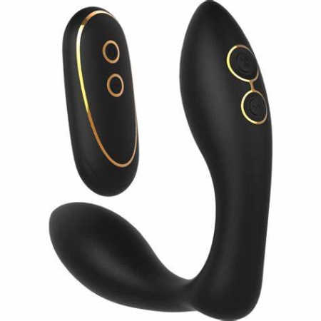 Dream Toys Renée multifunctional stimulator in black with gold accents