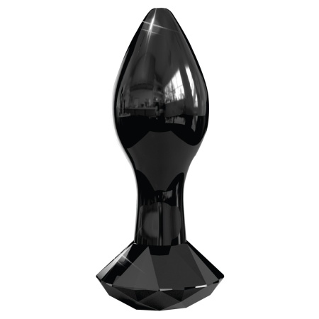 Spina anale in vetro con ghiaccioli n°78 - Black Diamond