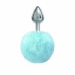 Image of Plug Anal Pompon Bleu Lola, high quality sextoy for beginners and initiates