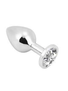 Image du Plug Anal Métal Bijou M Blanc par PLGZ