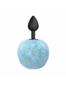 Image of Lola's Fluffy Bunny Anal Plug with coloured pompom