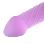 Dildo Glasdoppel Kimiko Rose, erotisches Sexspielzeug von Glassintimo