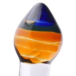 Image du Plug Hitomi en verre multicolore de Glassintimo