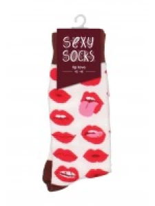 Sexy Lip Love Socks for Elegant Lingerie
