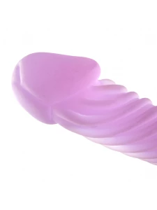 Dildo Double in Glass Kimiko Pink, erotic sex toy from Glassintimo