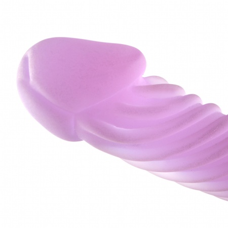 Dildo doppio in vetro Kimiko Pink, sex toy erotico di Glassintimo