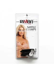 Pinces à seins Rimba avec poids, accessoire BDSM pour une expérience unique