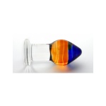 Image du Plug Hitomi en verre multicolore de Glassintimo