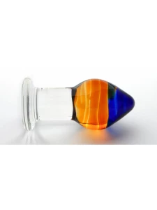 Image of the Hitomi plug in multicoloured glass by Glassintimo