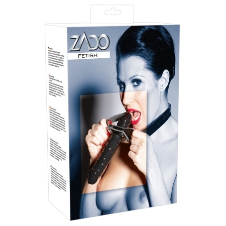 Image du Bâillon en cuir BDSM Zado, accessoire parfait pour les jeux érotiques
