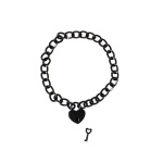 Image of the Party Black necklace by Lola, a BDSM and erotic accessory