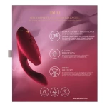 Immagine dello stimolatore clitorideo Womanizer Duo Rosso/Bordeau