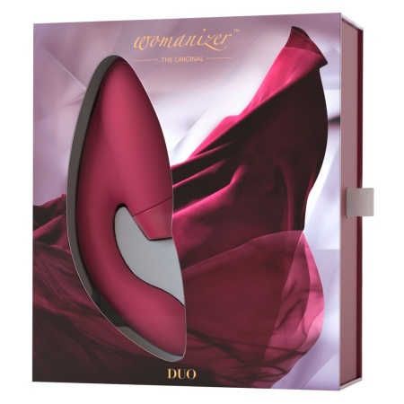 Image of the Womanizer Duo Clitoral Stimulator Red/Bordeau