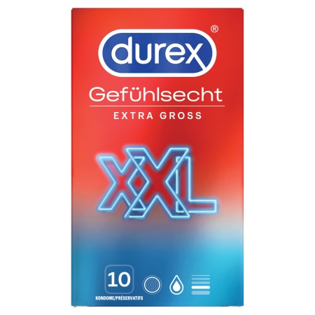 Préservatifs Durex Extra Large XXL pour un confort absolu