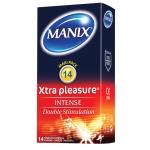 Manix Xtra Pleasure Condoms - 14 units